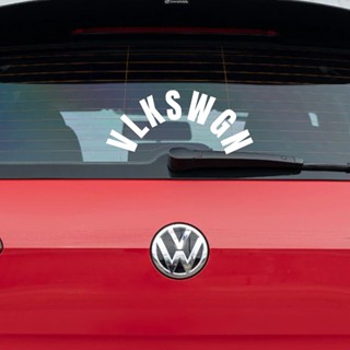 ☞VLKSWGN Rear Wiper Window Sticker German Car Sticker Vinyl Text Style ...