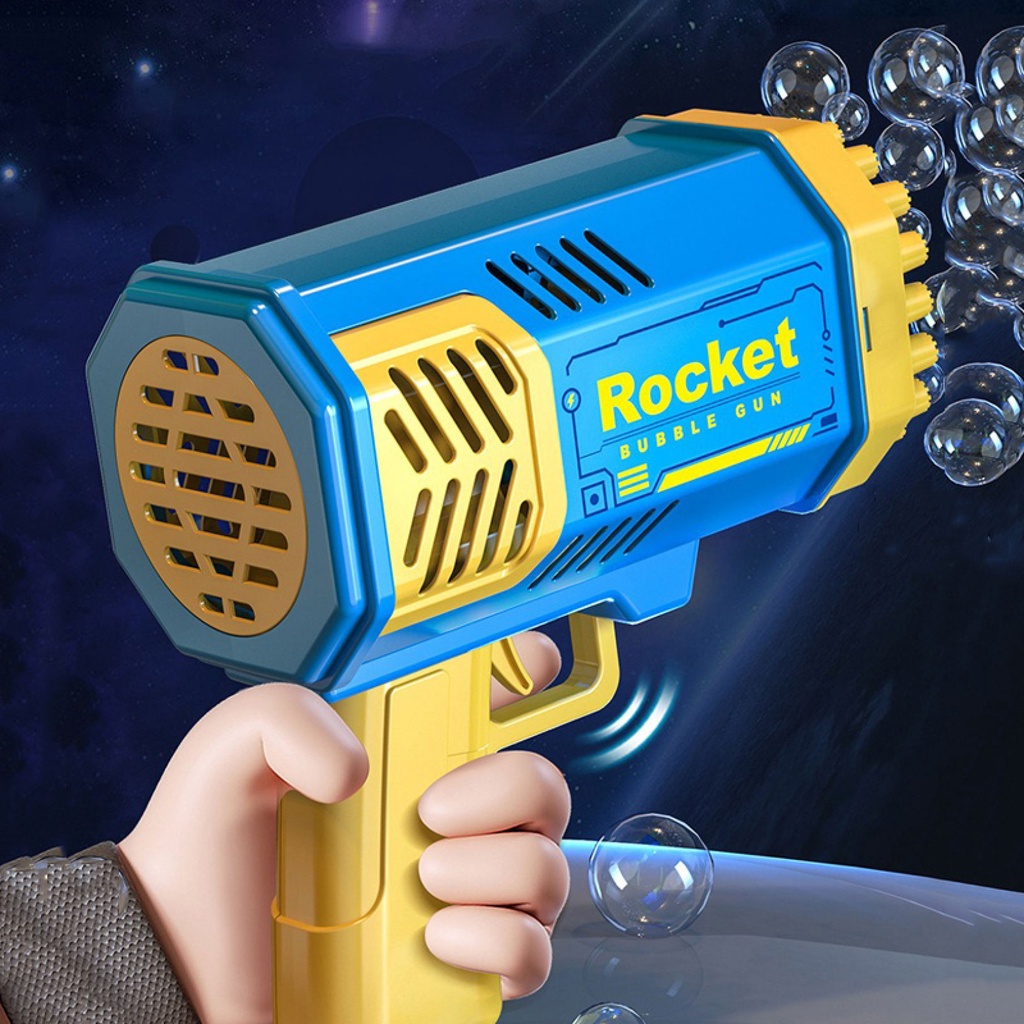 All electric Gatling bubble gun, multi hole handheld rocket launcher ...