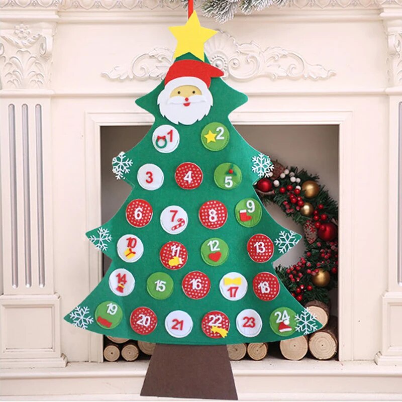 79z Christmas tree advent calendar birthday advent calendar fabric