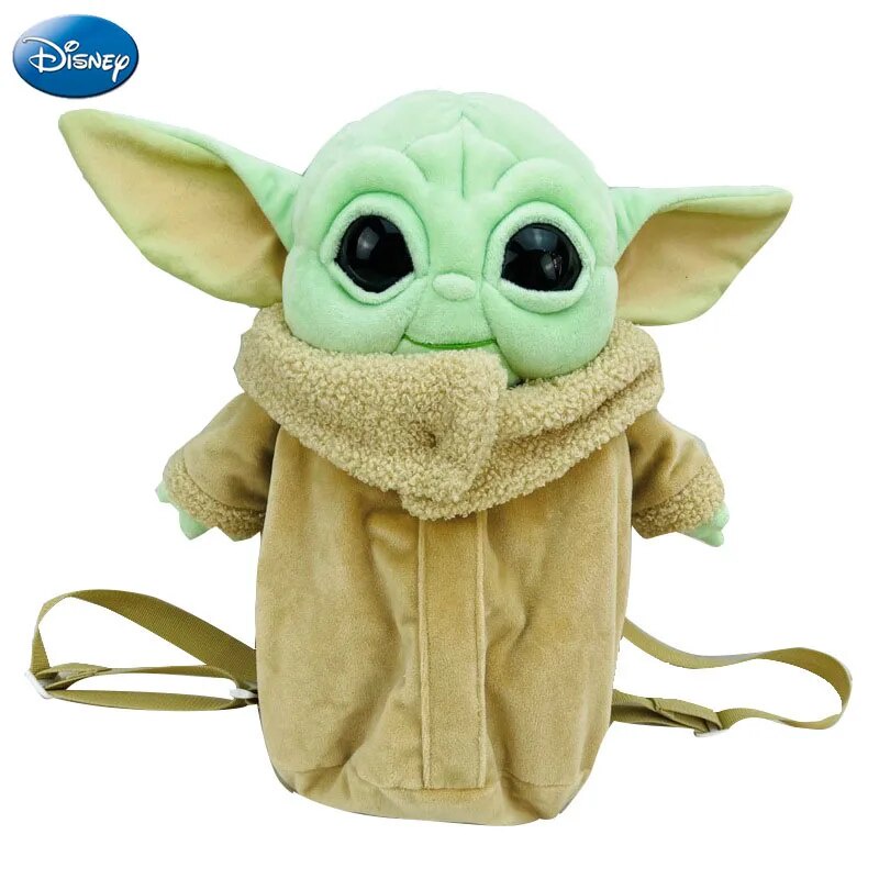 32F Disney Star Wars Yoda Plush Backpack Cute Cartoon Kids Schoolbag