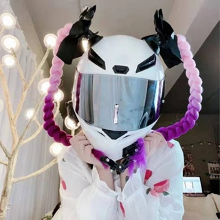 SOMAN Predator Helmet Motorcycle with Braids High Quality