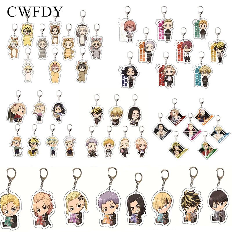 91a Mixed Styles Anime Tokyo Revengers Keychain Manjiro Ken Takemichi ...