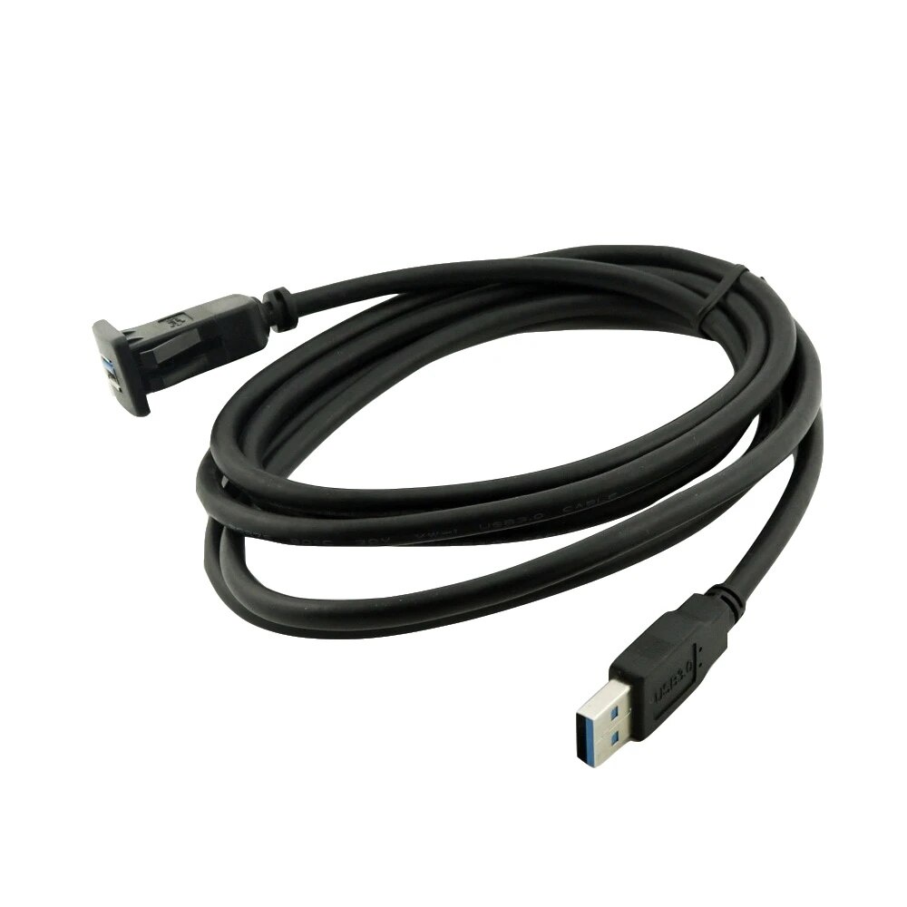 62B 10x Car Dashboard Flush Mount USB 3.0 A Socket Male to Female