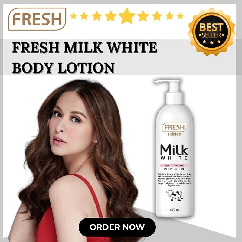 FRESH SKINLAB MILK WHITE GLUTATHIONE BODY LOTION 480ML WHITENING