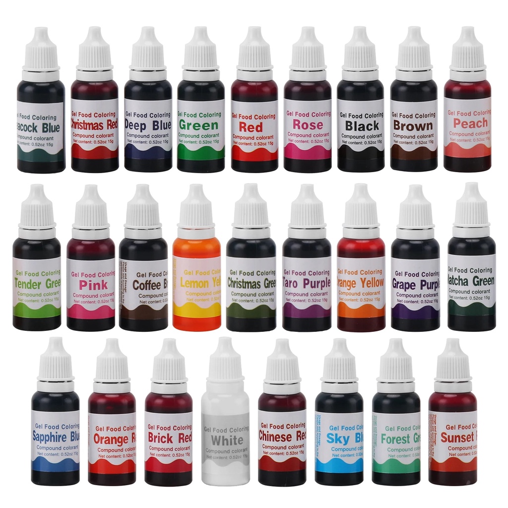 15g Food Coloring Gel for Baking Fondant and Cooking Concentrated Icing