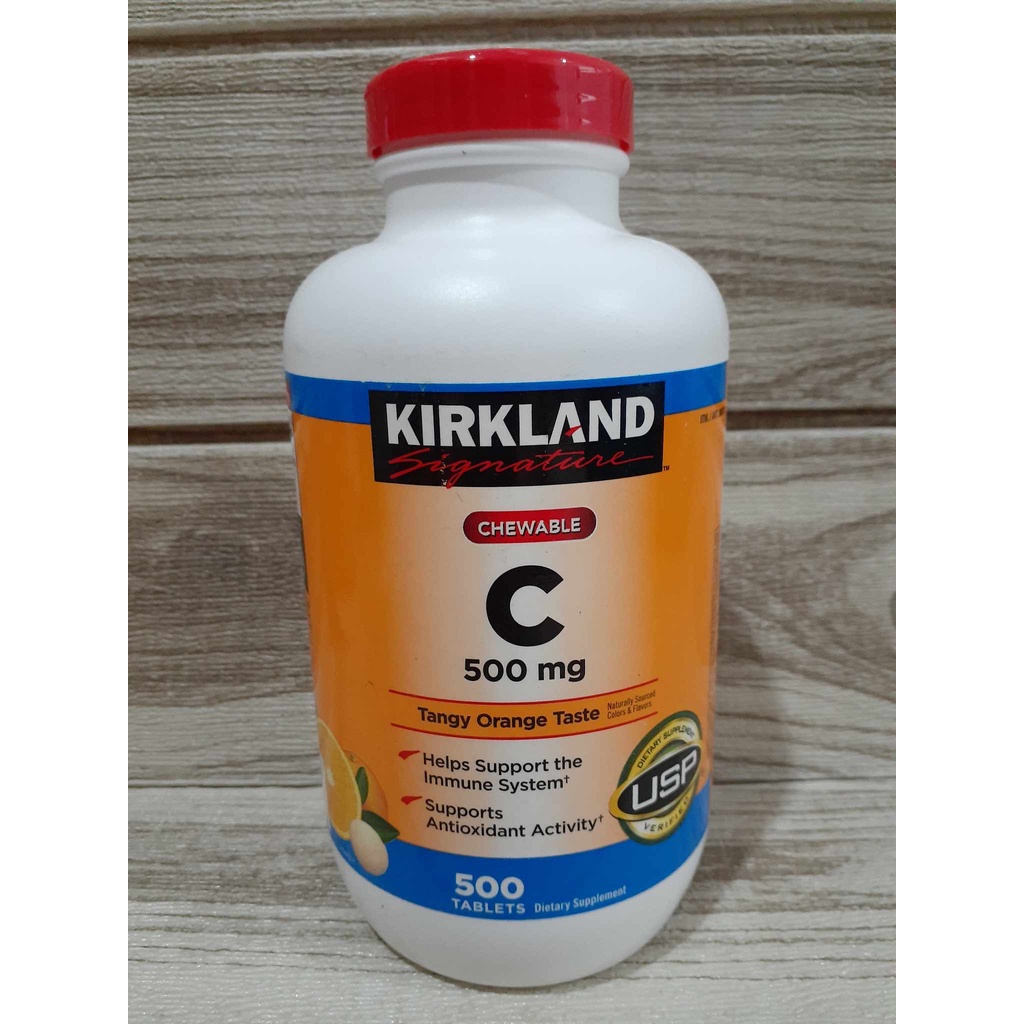 Kirkland Vitamin C 500mg Chewable Tablets 500 Tablets Kirkland Vit C