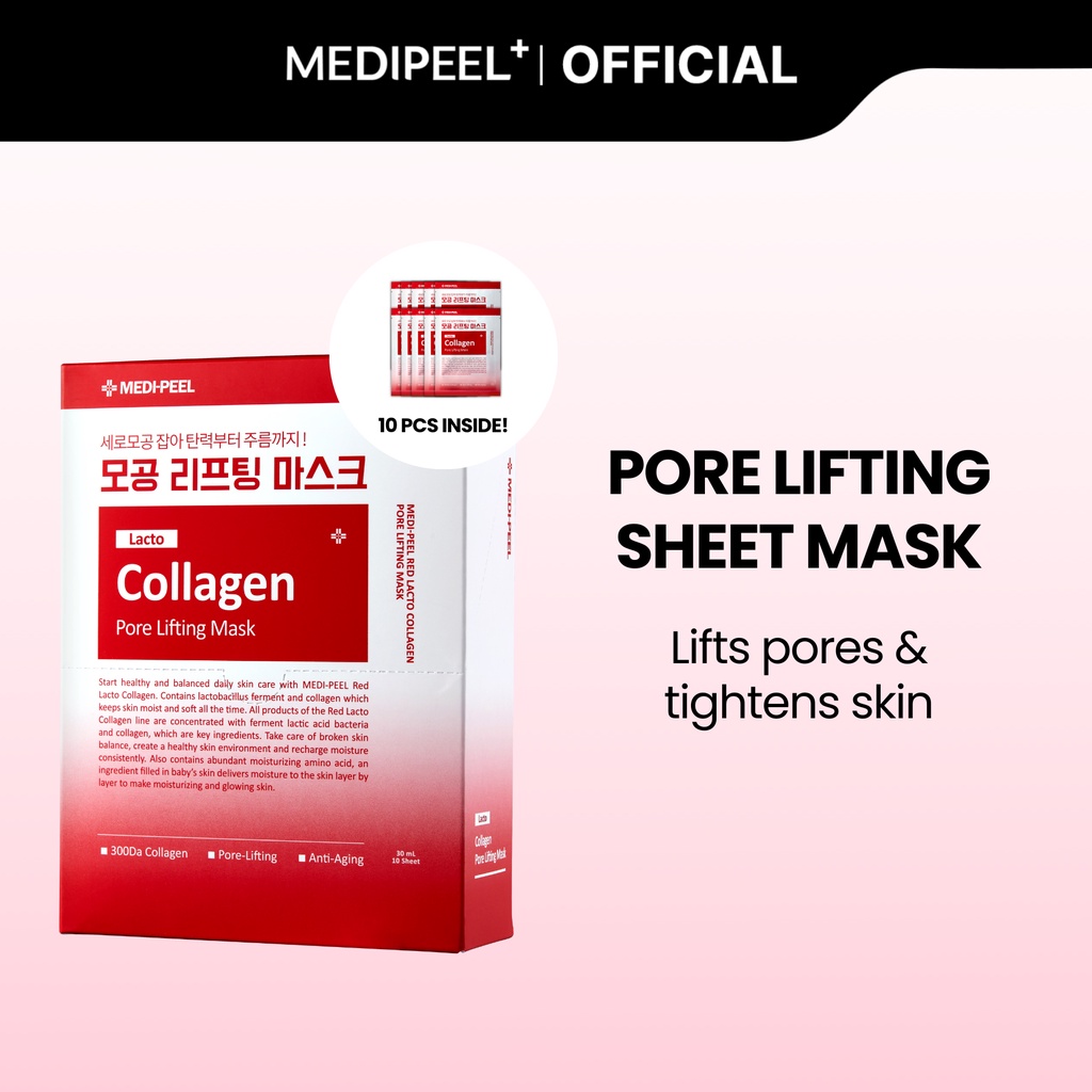 Heatdissipate Mask Sheet Pore Lifting Mask 10ea Red Facial MEDIPEEL ...