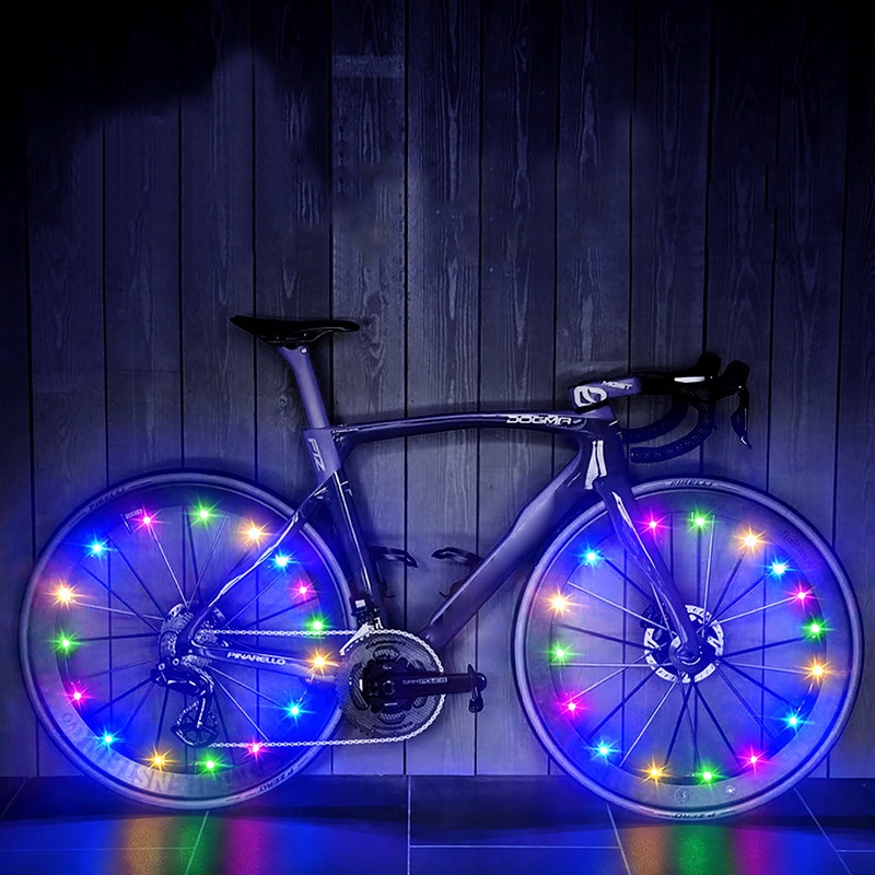 Safety Warning LED Bike Wheel Lights colorful waterproof LED bike wheel ...