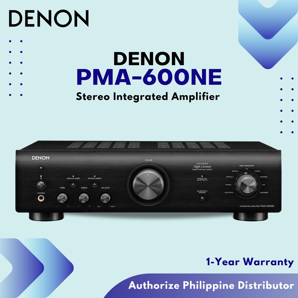 Denon PMA600NE Stereo integrated amplifier with builtin Bluetooth DAC