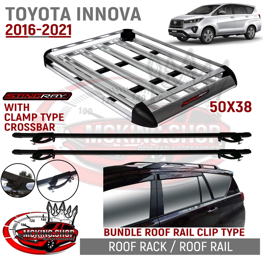 Toyota Innova 20162021 STINGRAY Aluminum Roof Rack Roofrack Top Load