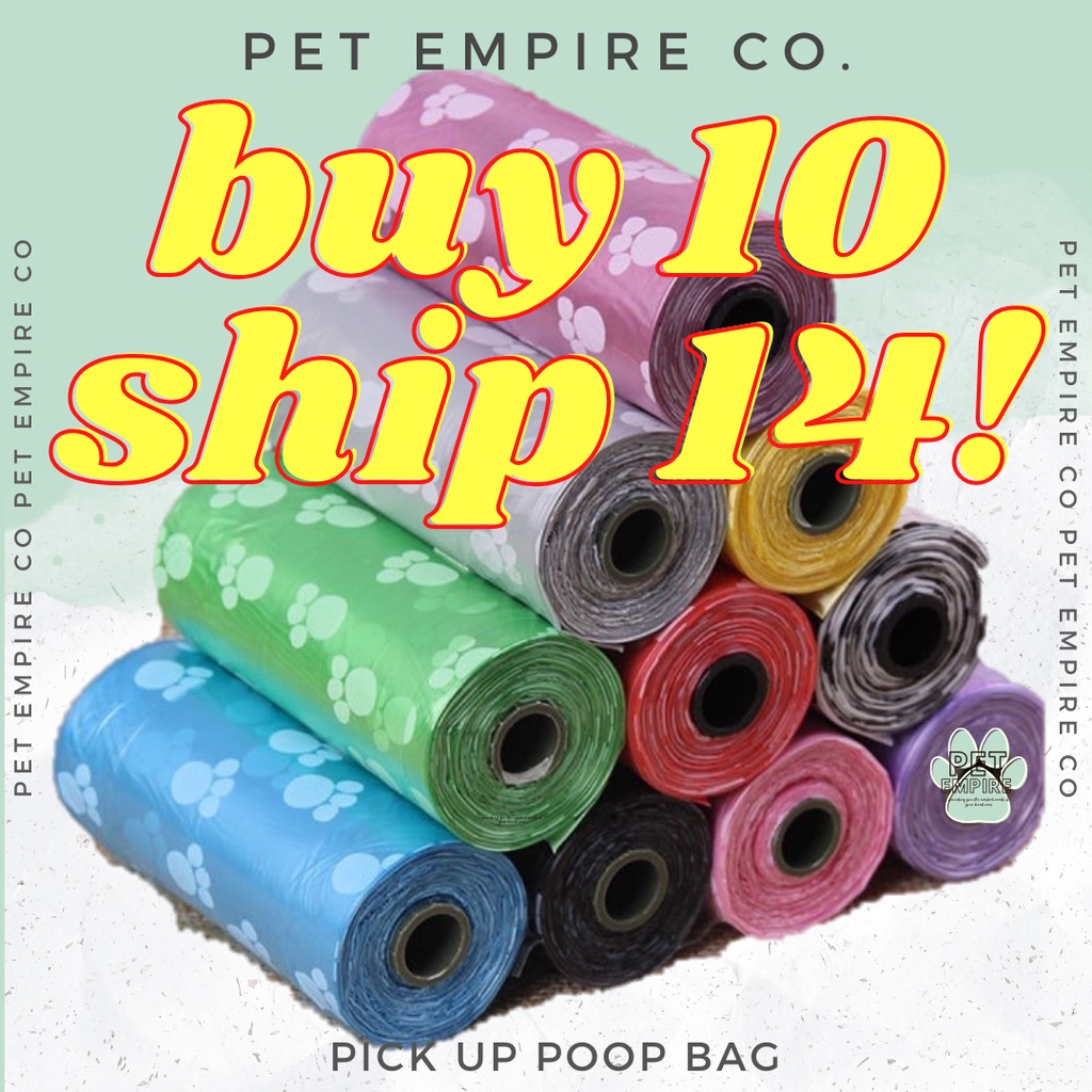Dog Poop Bag Pet Dog Clean Up Bag Pick Up Waste Poop Bag 15pcs/Roll