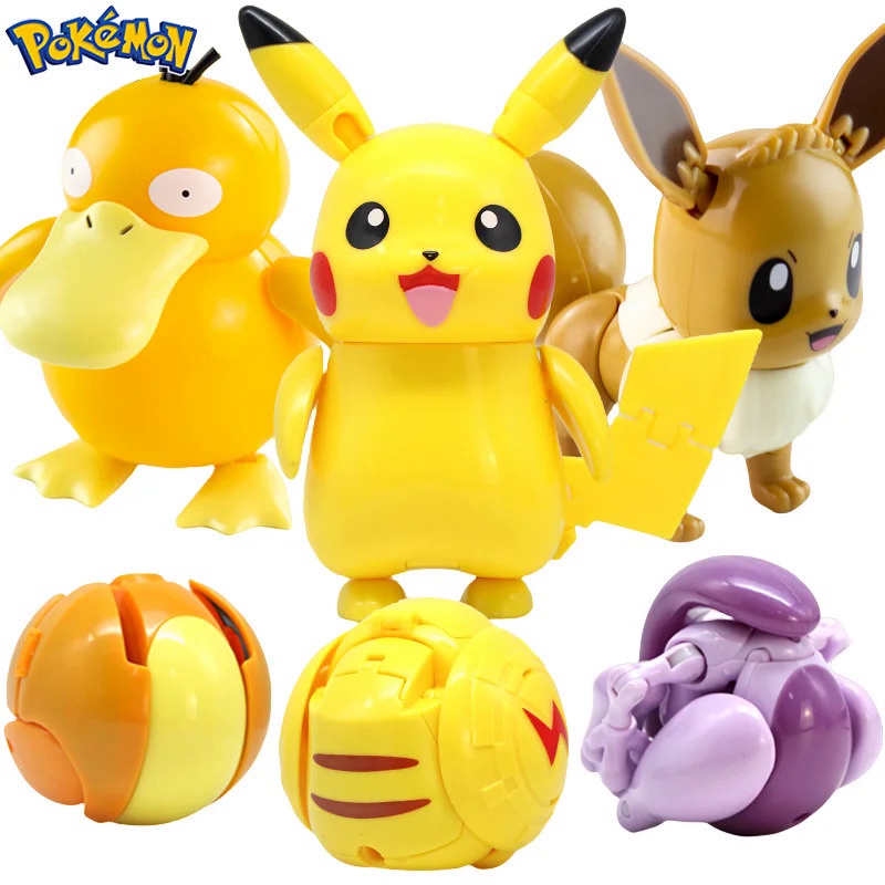 Original PokeBall Toy Boxed Pocket Monster Pikachu Charmander Greninja ...