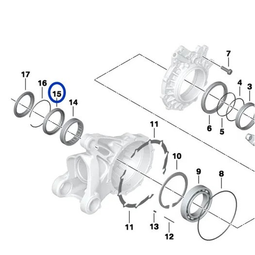 Rear wheel gearbox Oil seal For BMW R1200GS ADV R1200RT K1300R K1200R