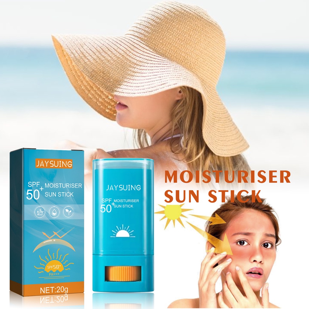 HEBSTY Ready to ship MOISTURISER SUN STICK CLEAR SUNCARE STICK UV PROTECTOR SPF50 PA 20g