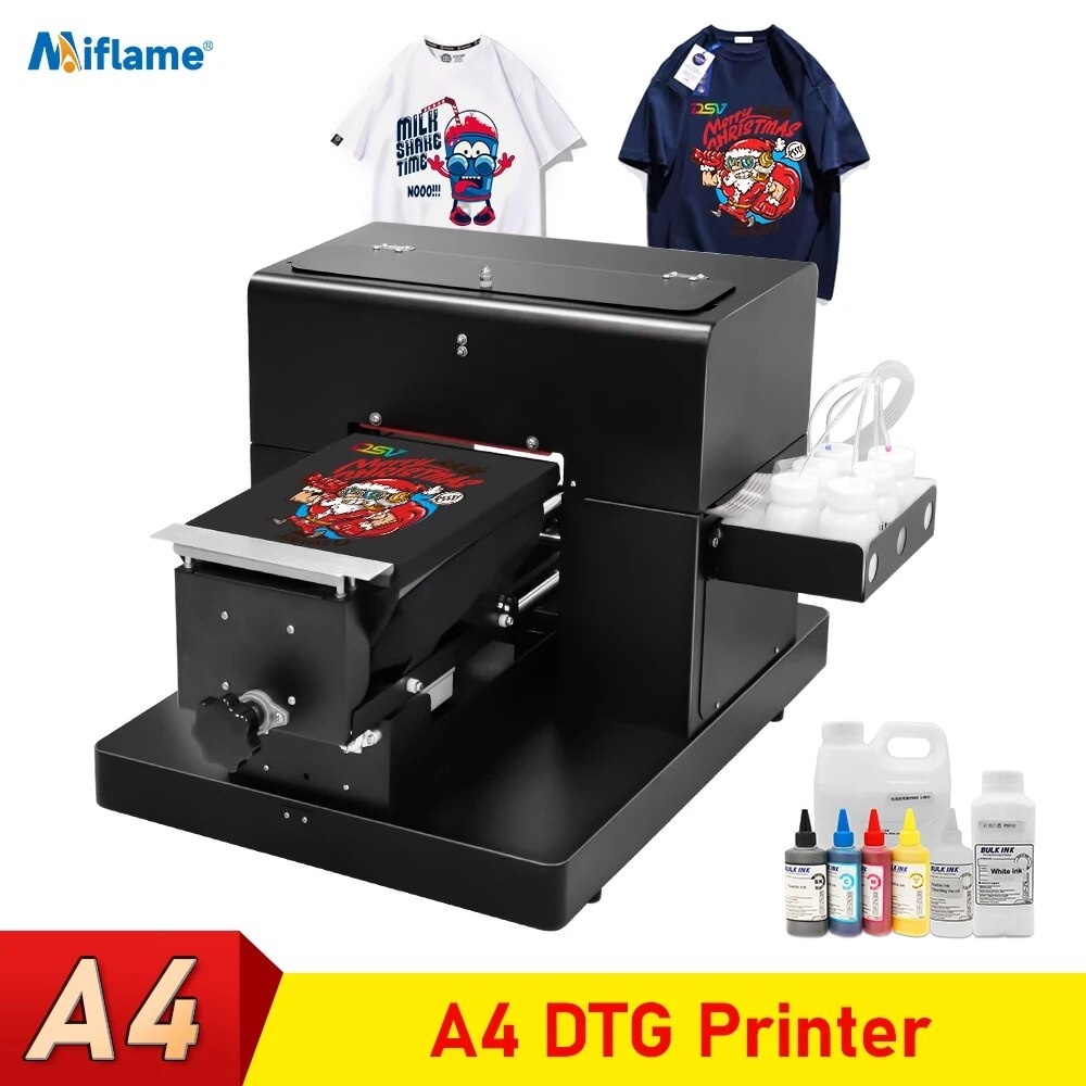 ✪A4 DTG Printer Tshirt Textile Clothes Printing Machine A4 Flatbed Printer  Direct to Garment For ☍❥