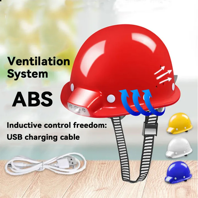 2024 hat hat light high engineering headlights shock ventilation holes Induction construction