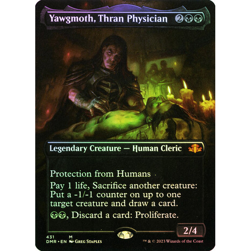 MTG Proxy Card - Yawgmoth, Thran Physician (Borderless Foil ...