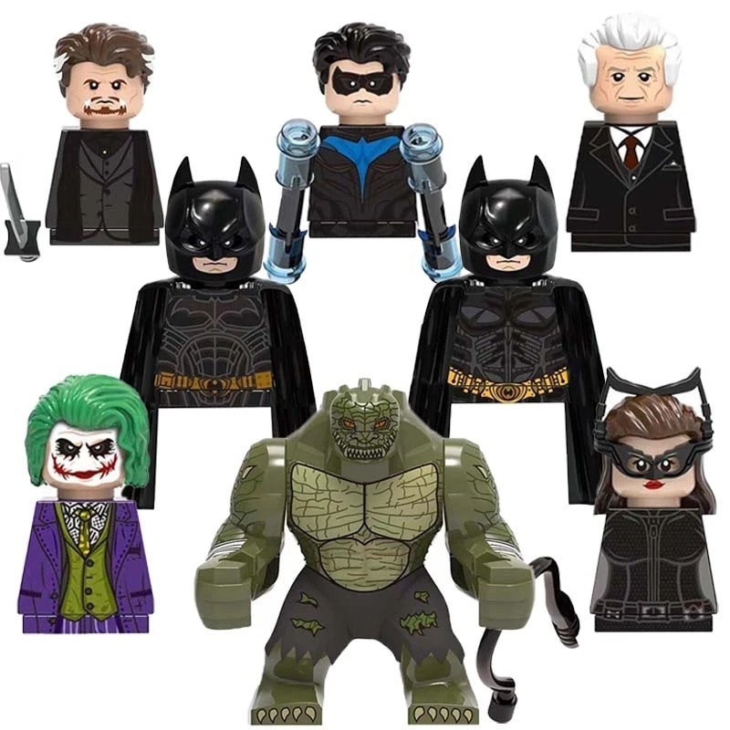 X0341 Anime Heroes Batman Joker Catwoman Nightwing Bricks Mini Action ...