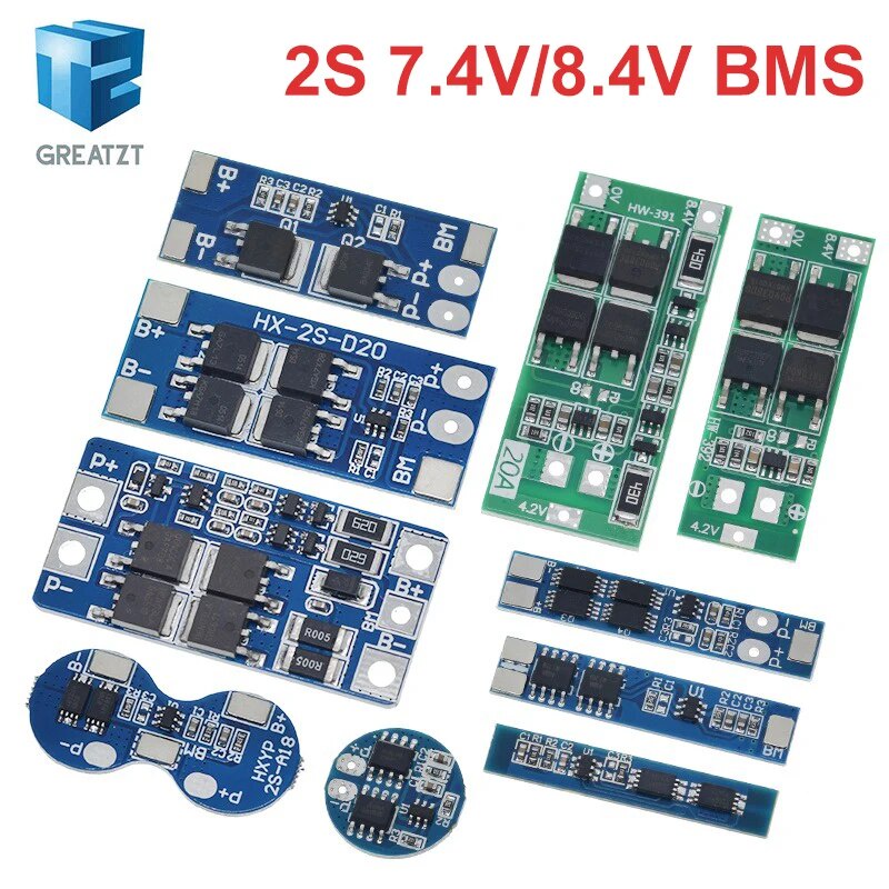2S 3A 4A 5A 8A 10A 13A 20A 7.4V 8.4V Li-ion 18650 Lithium battery ...