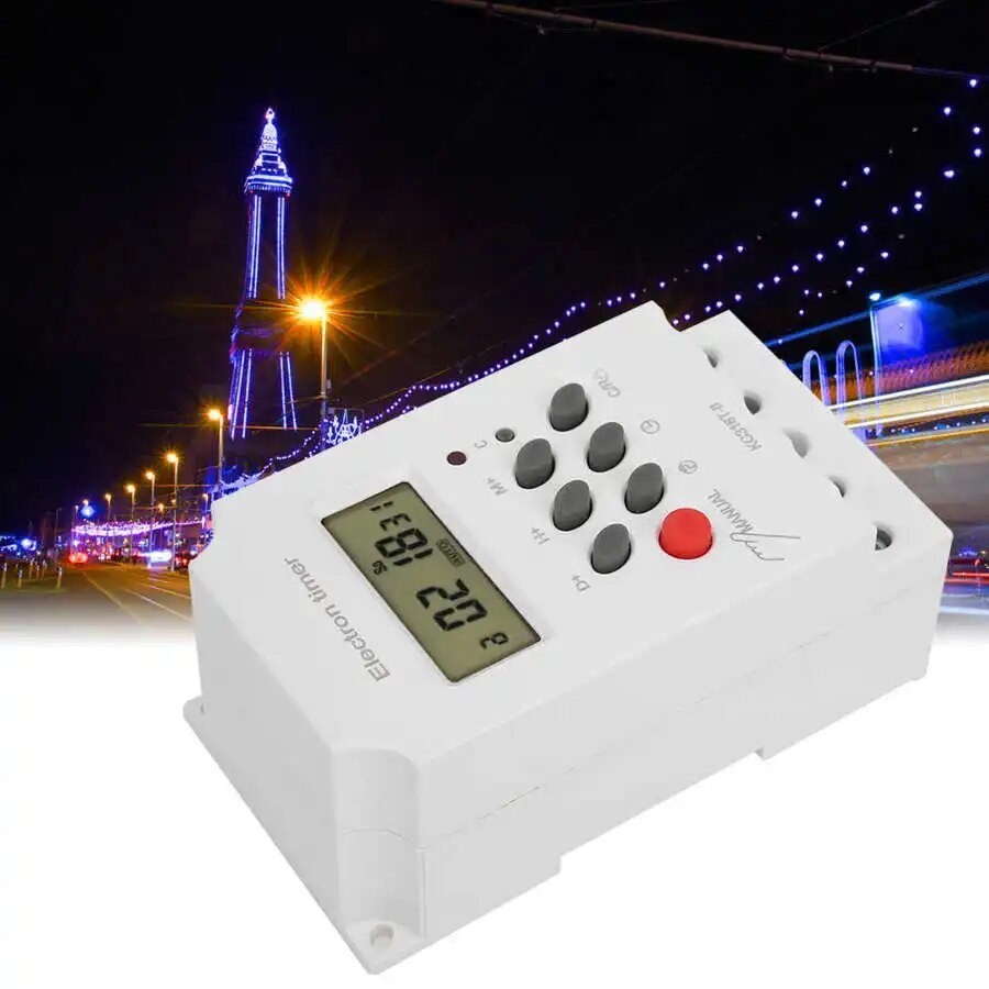 ☏AC 220V KG316TII Digital Time Switch With LCD Digital Display Micro Computer Electron Timer Co