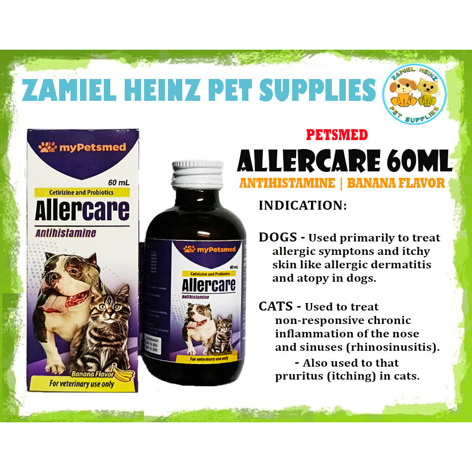 fashion PetsMed 60mL Antihistamine cats for ALLERCARE dogs | Shopee ...