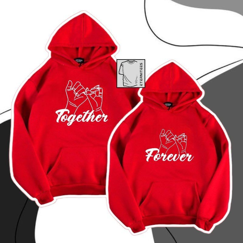2PCS #2 Together Forever Couple Hoodle Jacket Unlsex | Shopee Philippines