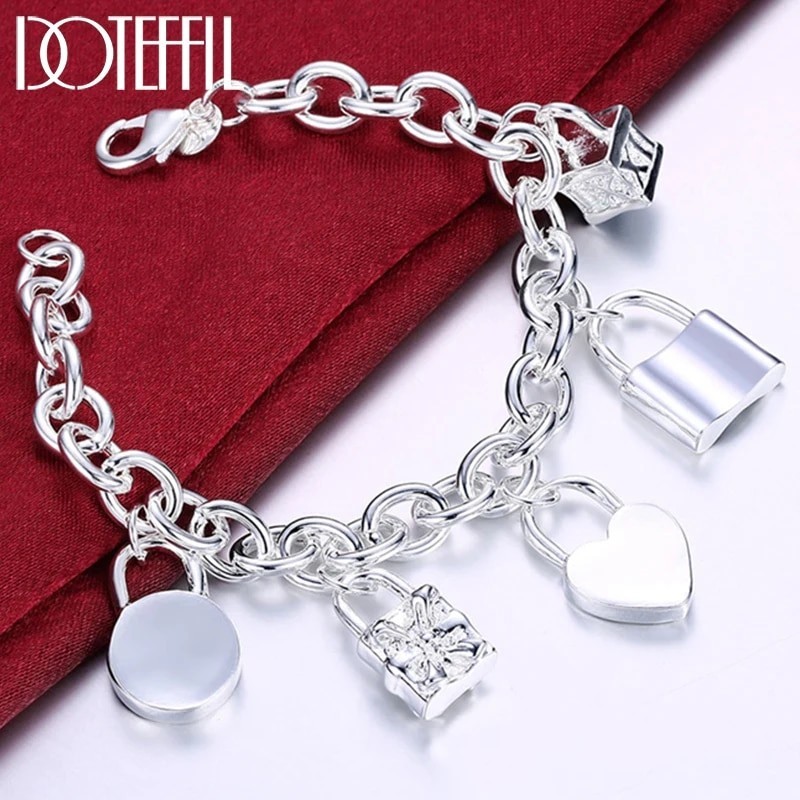 Bracciale A Rete In Argento 925 DOTEFFIL - Larghezza 14mm - Lunghezza 20cm - Vintage - Foto 4