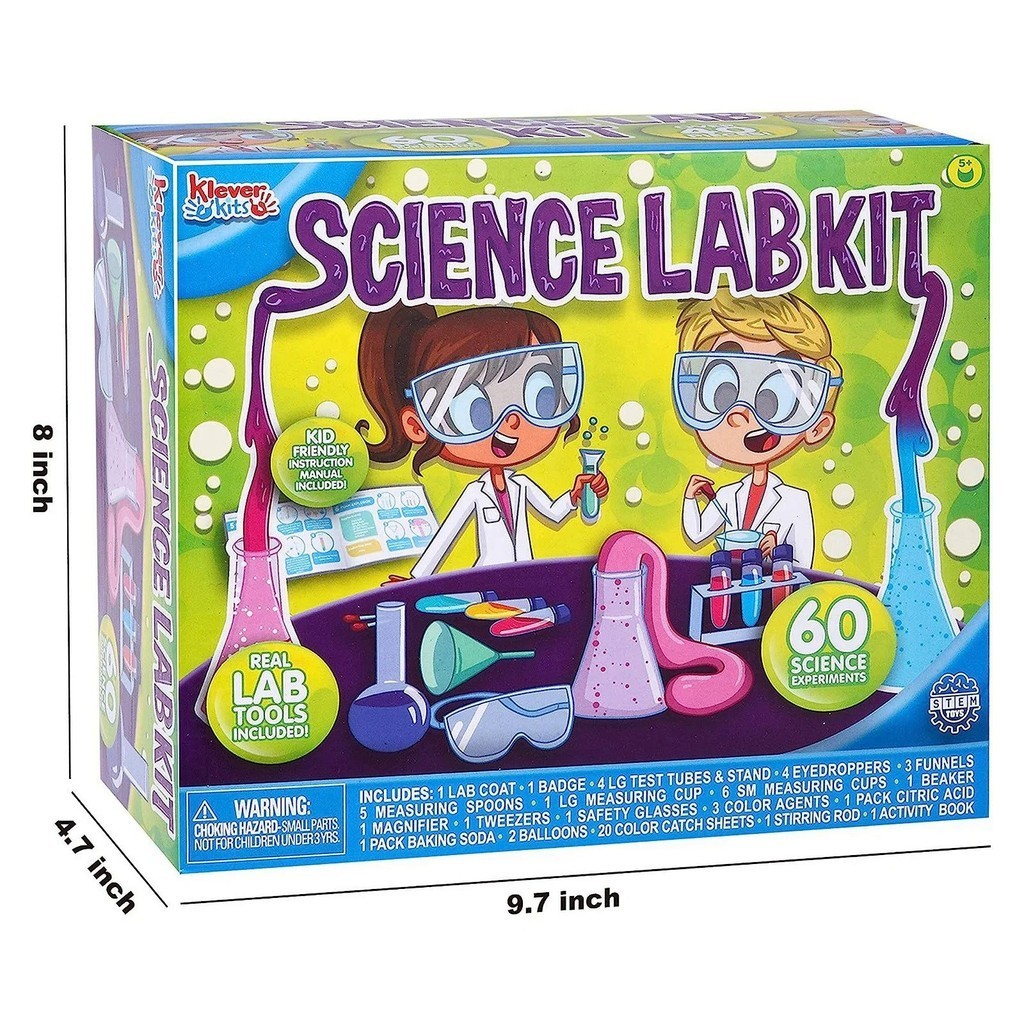 30 Experiments Science Kit for Kids with Lab Coat, Chemistry Set STEM ...