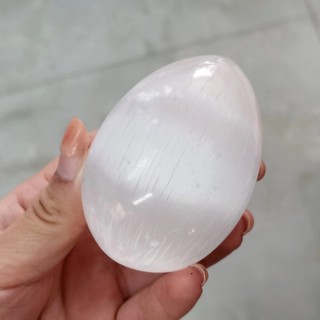 ~Natural Selenite Crystal Yoni Egg Gypsum Quartz Rough Minerals Reiki ...