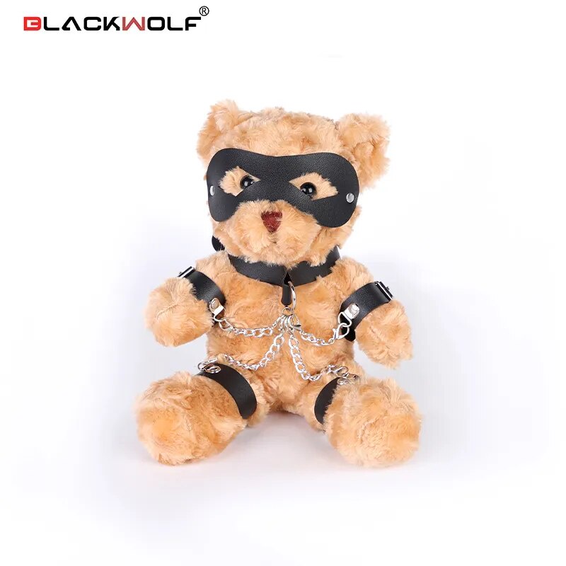 ┲BLACKWOLF Kinky Fetish Plush Bear Bondage Gifts Valentines Gifts for ...