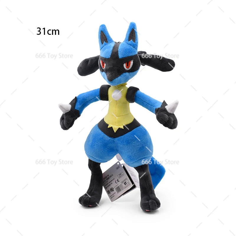 JU7E 5 Styles TAKARA TOMY Lucario Pokemon Shiny Lucario Plush Stuffed ...