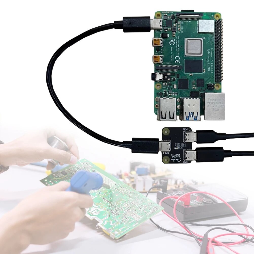 USB Power Distributor for Raspberry Pi 4 Development Board Type-C ...