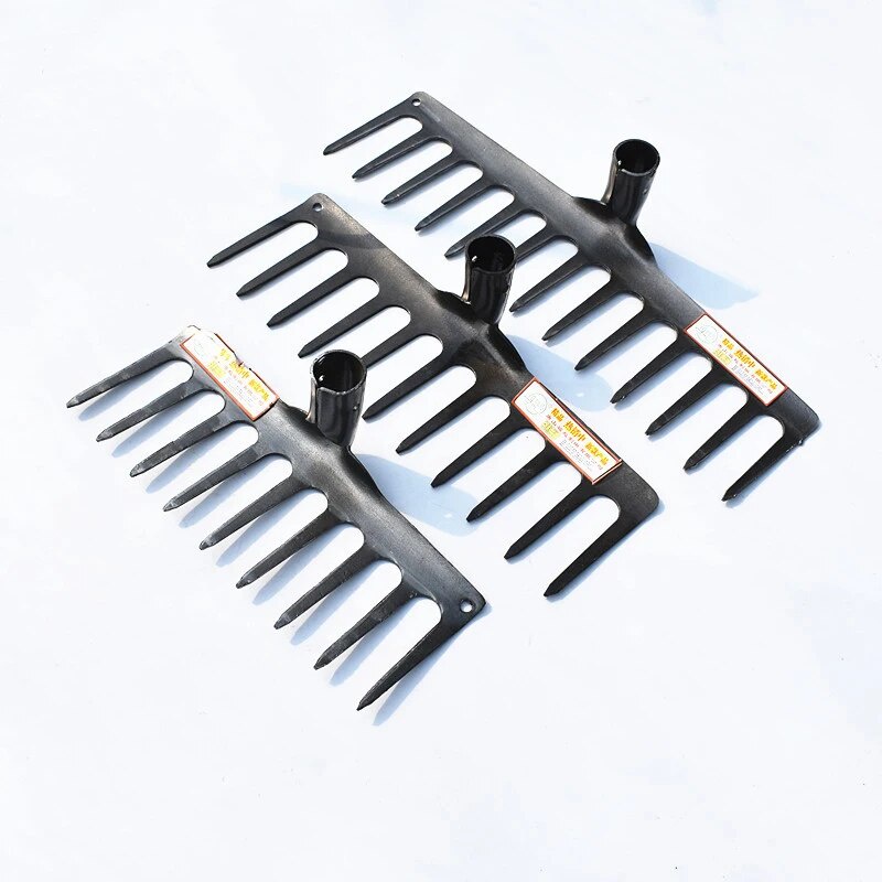 9/11/13 Tooth Garden Rake Head, Heavy Duty Manganese Steel Gardening ...