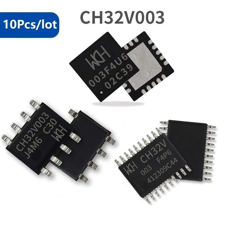 CH32V003 series chip, industrial grade RISCV2A microcontroller, single