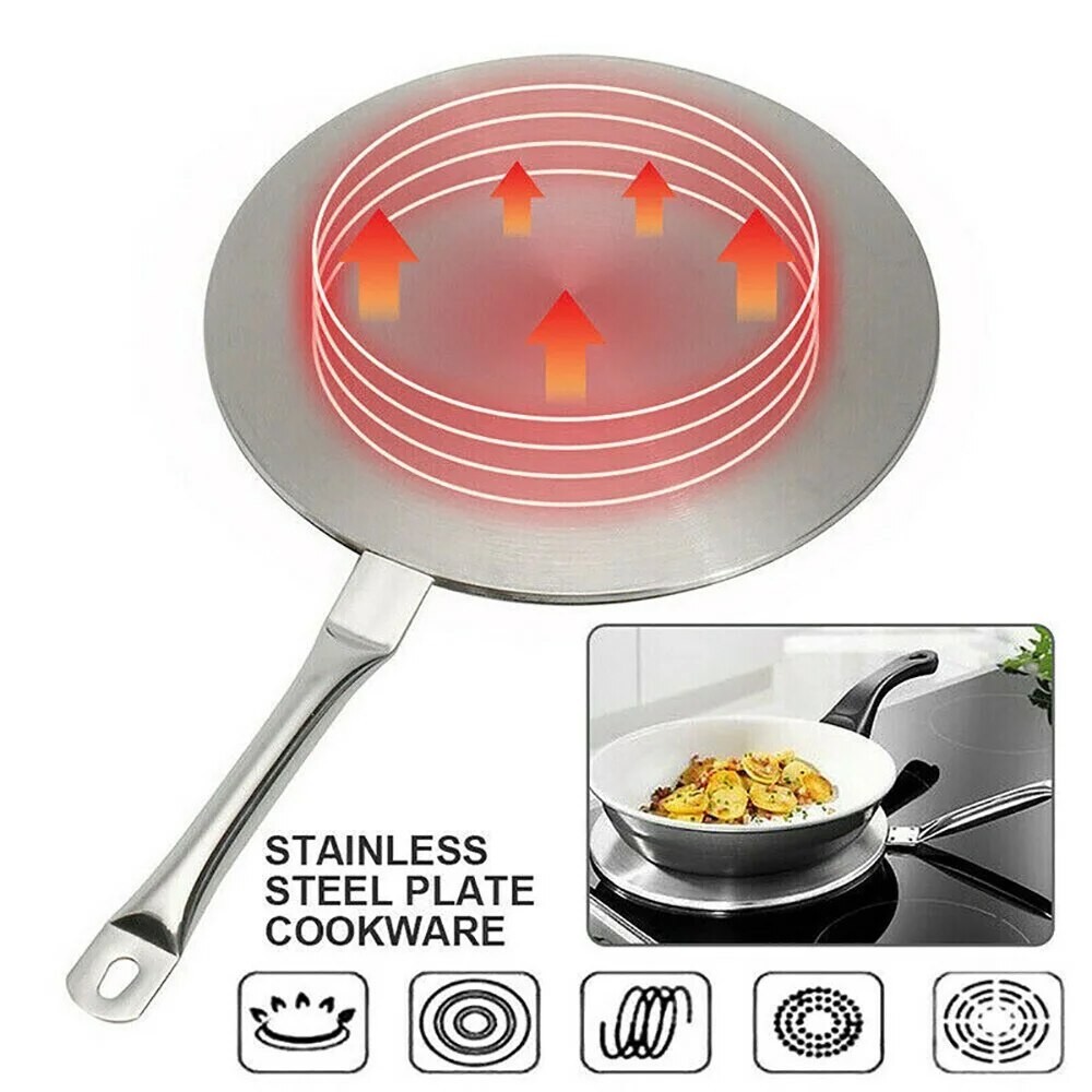 20/24cm Stainless Steel Induction Hob Converter Heat Diffuser Disc ...