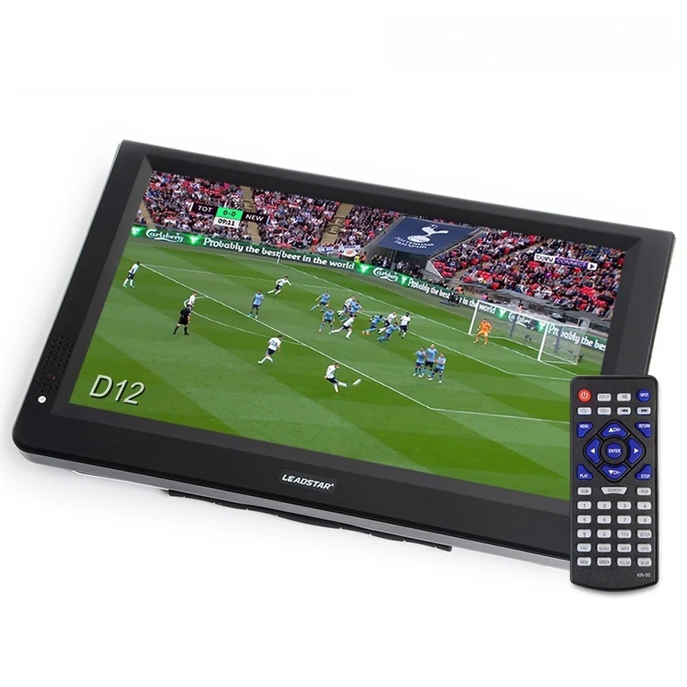 New D12 inch HD Portable TV DVB-T2 ATSC ISDB-T tdt Digital and Analog ...