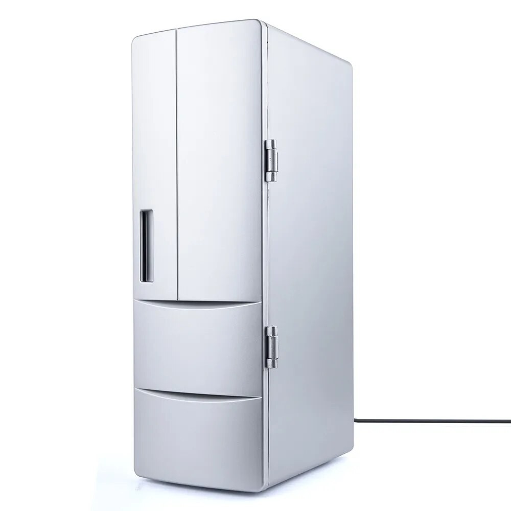 Usb Mini Fridge Refrigerator Usb Desktop Fridge Beverage Drink Cooler ...