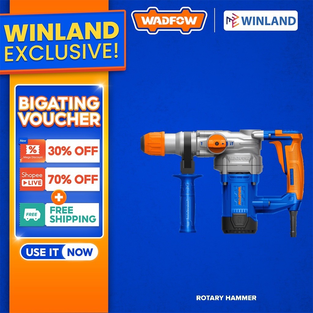 Wadfow By Winland Rotary Hammer Chipping Gun 1050w With Sds Plus