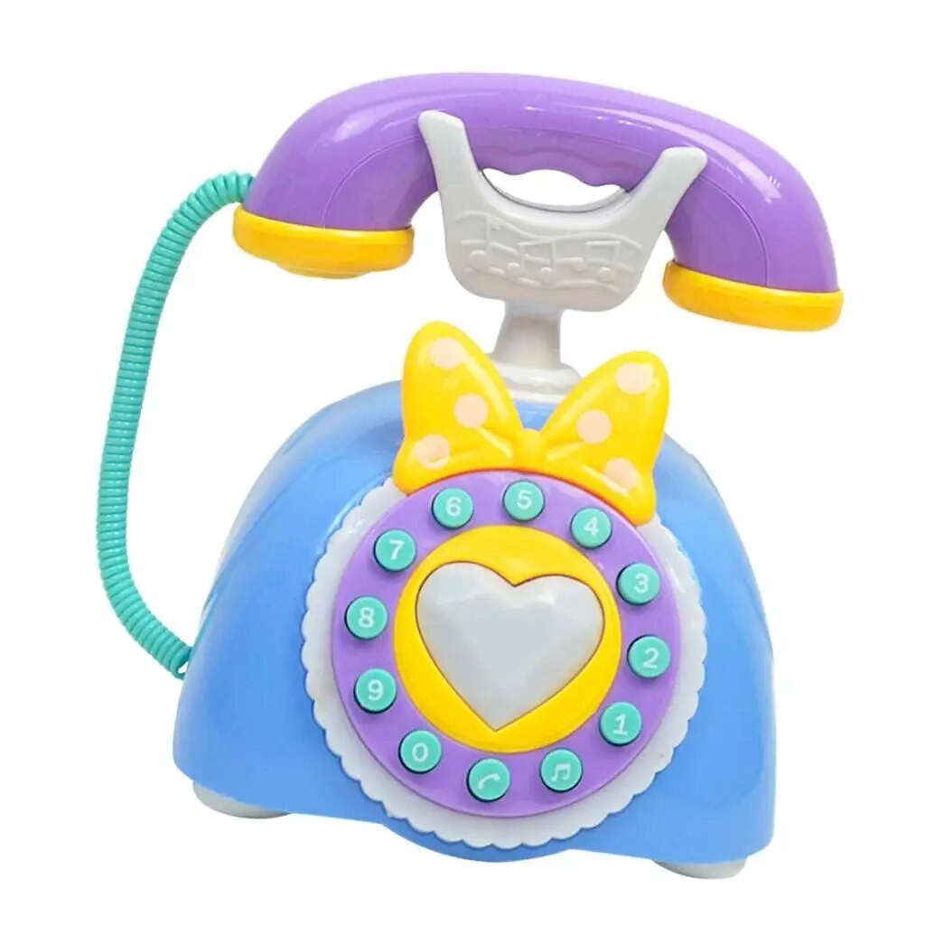 244 Vintage Telephone Landline Kids Pretend Play Early Educational Toy ...