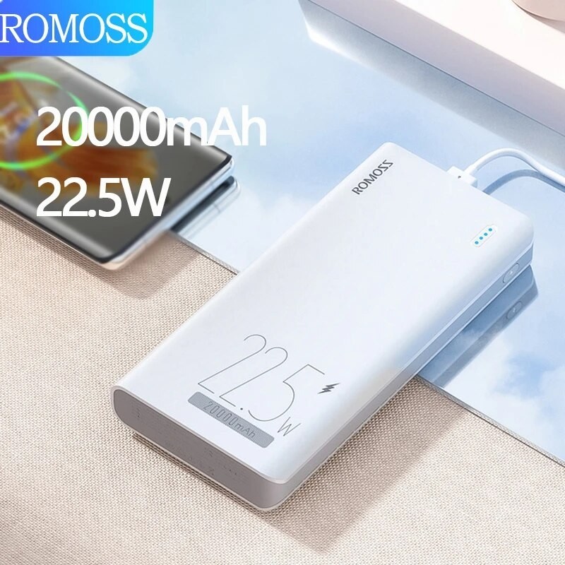 2024special Offer Romoss Sense6 Spare Battery Power Bank 20000mah 225w Spare Battery Portable 6288