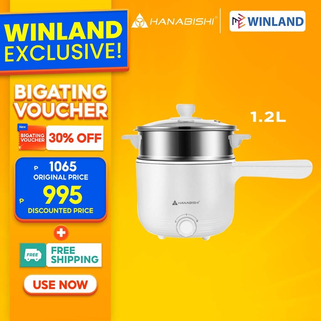 Hanabishi by Winland 1.2Liters Aesthetic MultiFunction Cooker