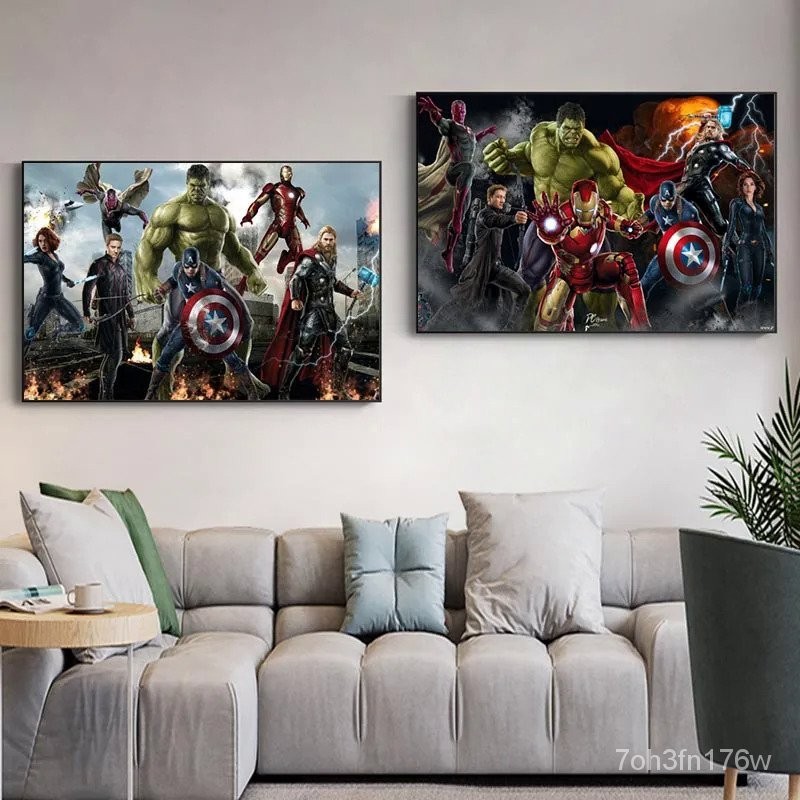🎬 Póster Marvel Studios Logo Superhéroes – Decora Tu Habitación Con El Icónico Logotipo (Tamaños A5 A A0)