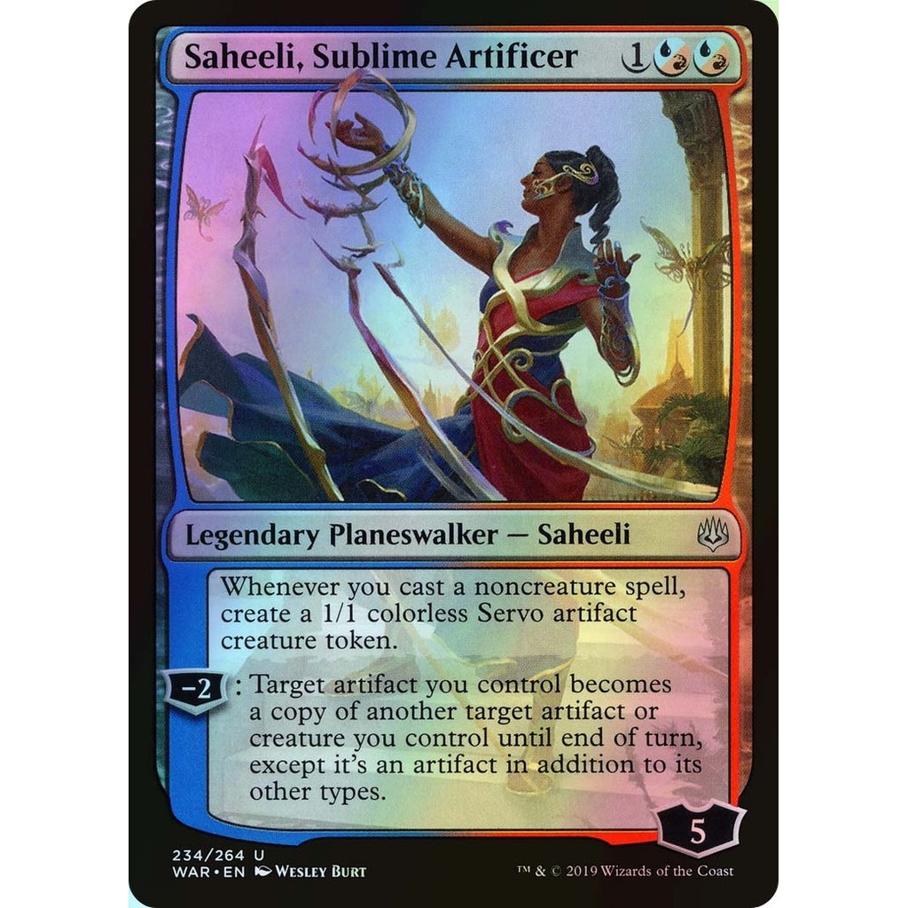 Saheeli, Sublime Artificer (WAR) #234 - Lightly Played *FOIL* - Magic ...