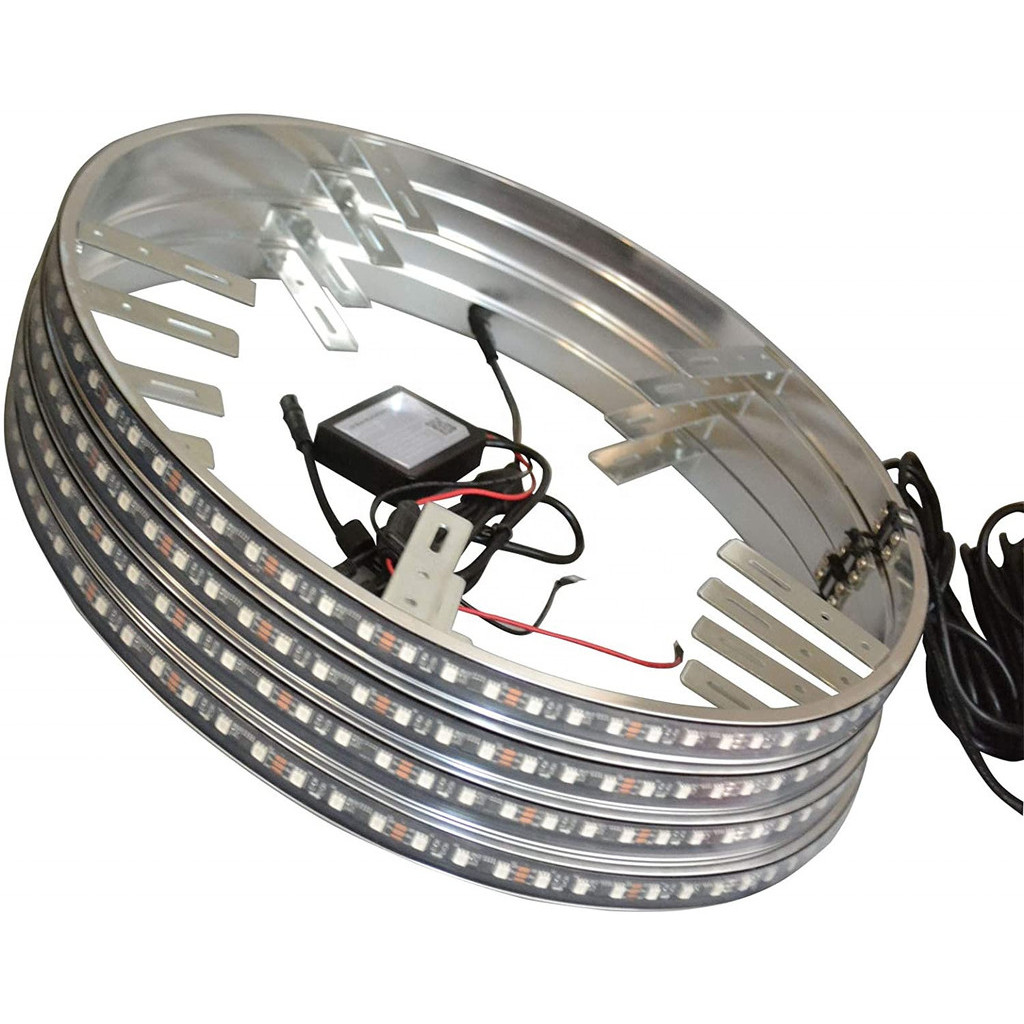 15'' 17'' Waterproof RGB Truck Off road Ring Rim Light Programmable App ...