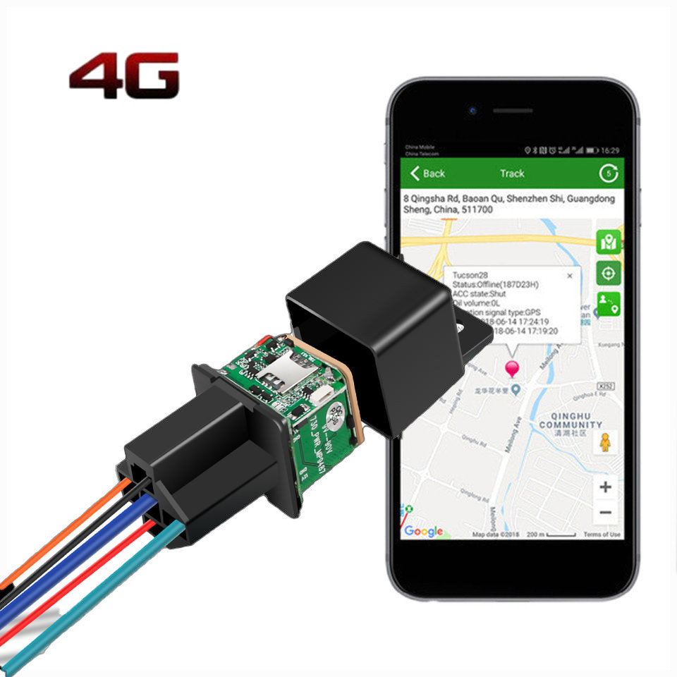Relay Vehicle GPS Tracker 4G Car Motorcycle Remote Cut Off Engine
