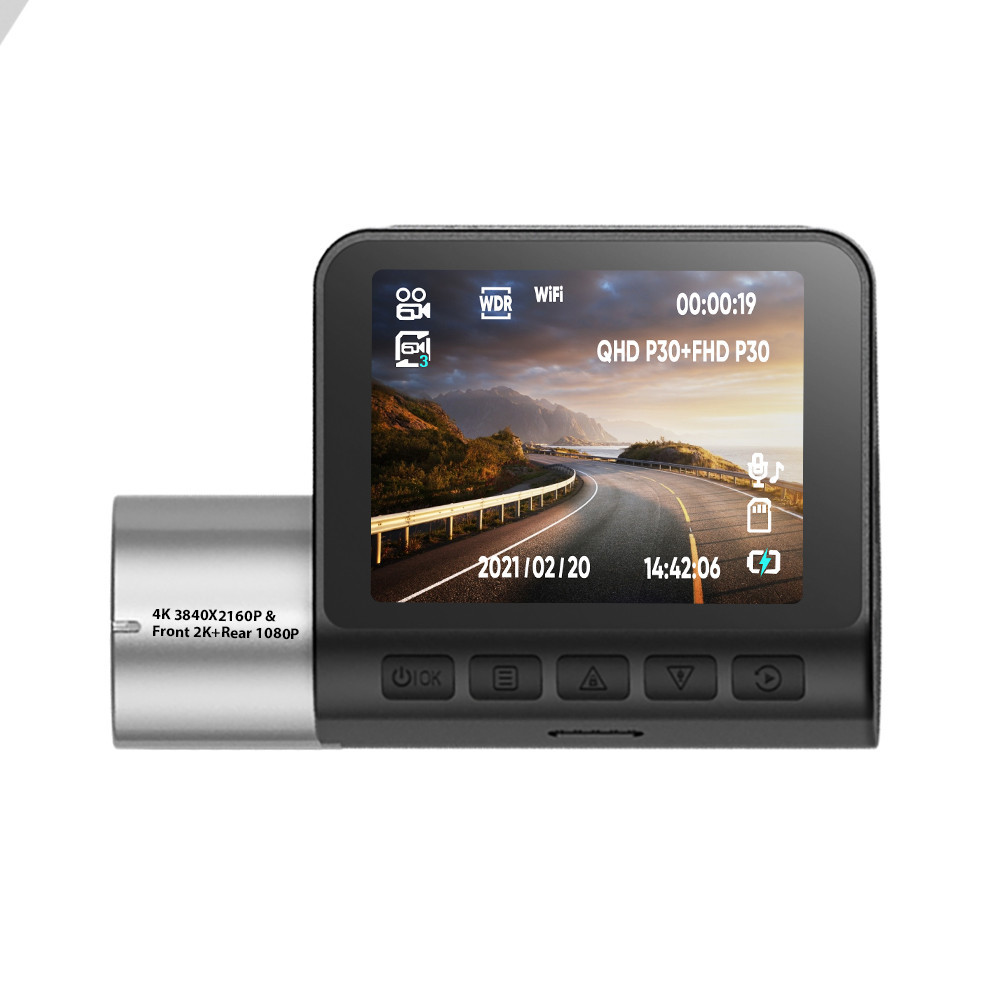 FMS &OEM dashcam FHD 2K front and rear dual cameras built-in WiFi ...