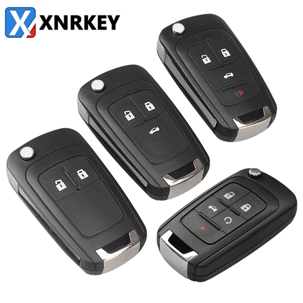 ☾XNRKEY 10 Pcs Flip Folding Remote car Key Shell For Chevrolet Cruze ...