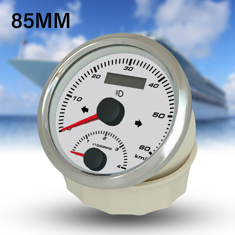 85mm GPS Speedometer 60 km/h 125 km/h 200 km/h with Tachometer 8000 RPM ...