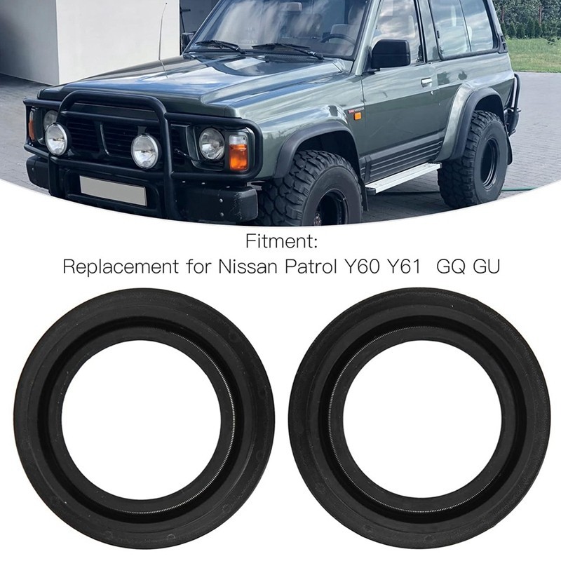 ⋛Car Front Inner Axle Seal 40533‑01J00 For Nissan Patrol Y60 Y61 GQ GU