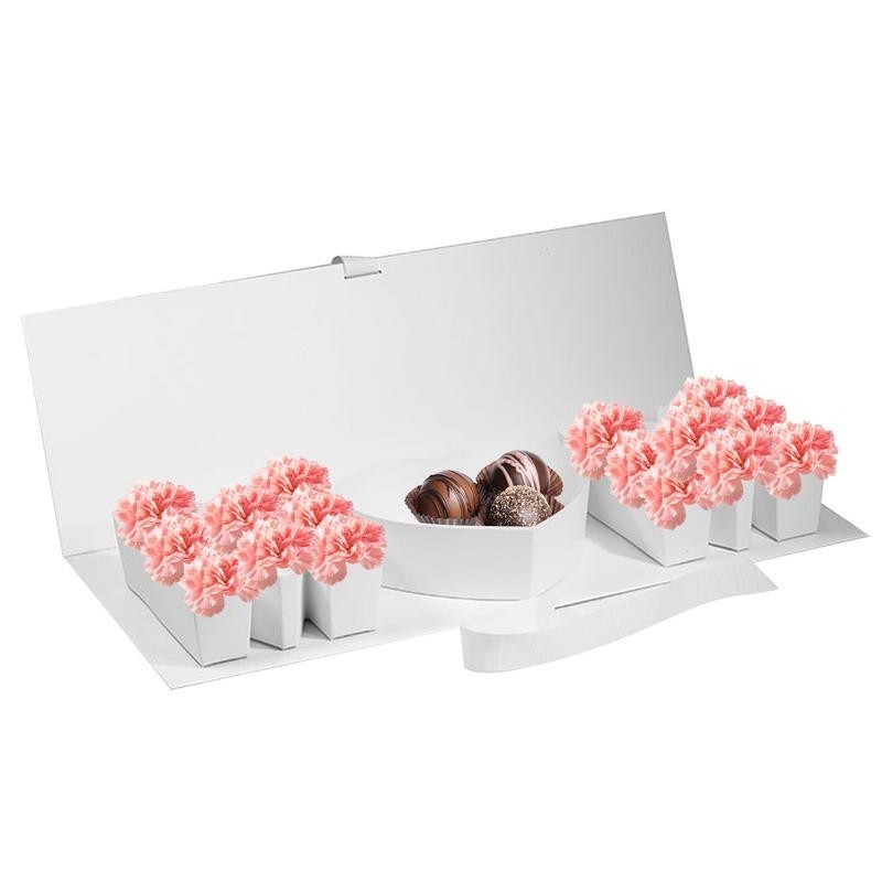 Empty Mom Flower Box Treats Flower Arrangement Box Fillable Mom Letter ...